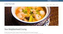 Desktop Screenshot of littlethaicafe.com