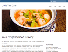 Tablet Screenshot of littlethaicafe.com